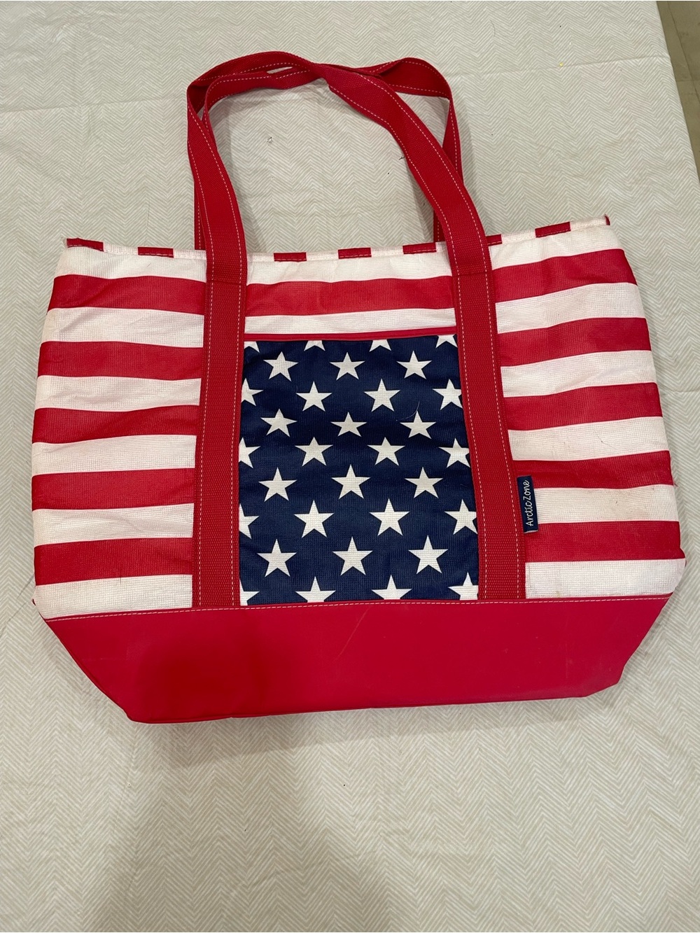 Arctic Zone American Flag Insulated Cooler Tote - Red, White & Blue